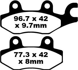 Klocki hamulcowe EBC SINT R YAMAHA TDR126