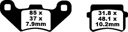 Klocki hamulcowe EBC TT CARBON FANTIC XMF125