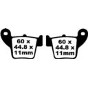 Klocki hamulcowe EBC TT CARBON FANTIC TX180E