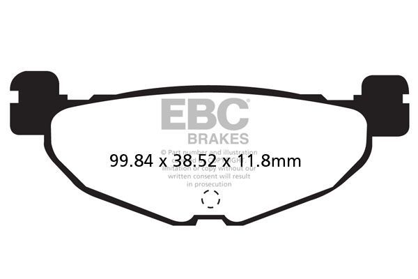 Klocki hamulcowe EBC SFA HH YAMAHA CP250 XP500
