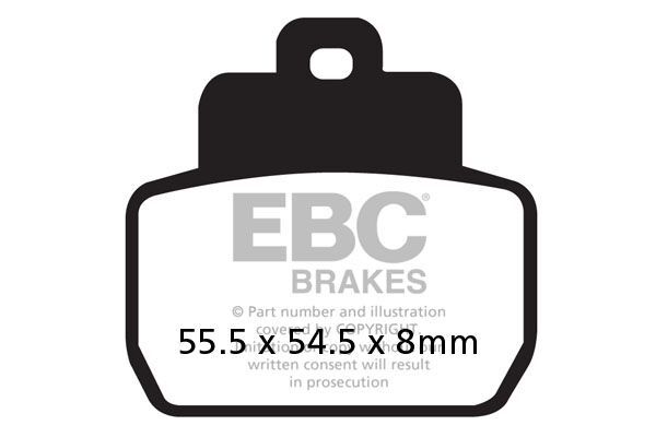 Klocki hamulcowe EBC SFA HH PIAGGIO X8