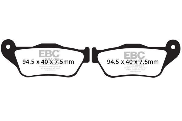 Klocki hamulcowe EBC SFA HH YAMAHA YP250R KH430