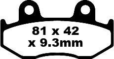Klocki hamulcowe EBC SFA HH HONDA NES125 NES150