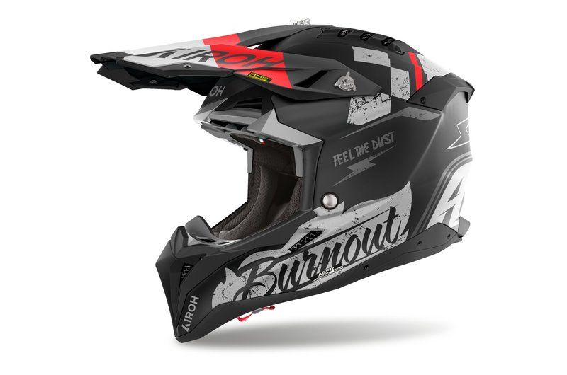 Kask AIROH AVIATOR 3 BURNOUT MATT czarny 2XL