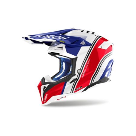 Kask AIROH AVIATOR 3 HIMA RED GLOSS biały 2XL