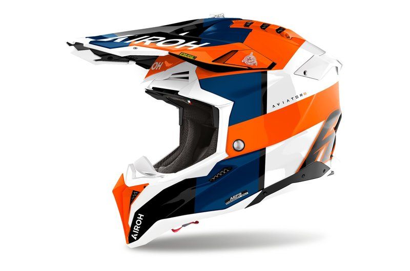 Kask AIROH AVIATOR 3 MONARCH ORANGE GLOSS 2XL