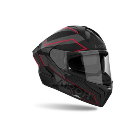 Kask AIROH MATRYX SENTINEL RED MATT czarny 2XL