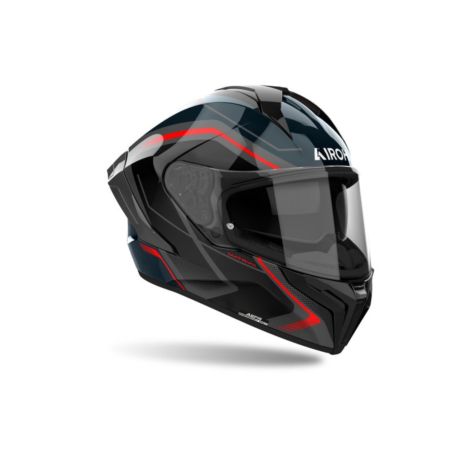 Kask AIROH MATRYX WIDE RED GLOSS czarny 2XL