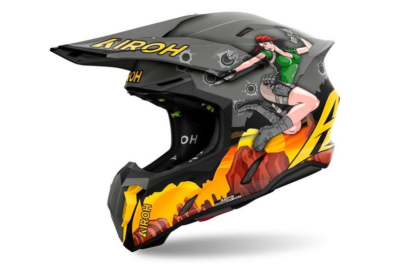 Kask AIROH TWIST 3 ADVENTURE MATT czarny 2XL