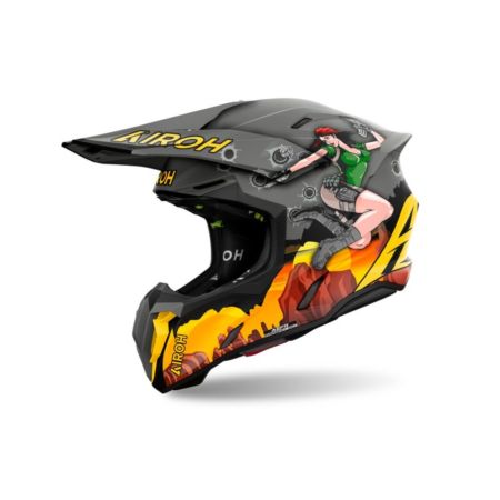 Kask AIROH TWIST 3 ADVENTURE MATT czarny 2XL