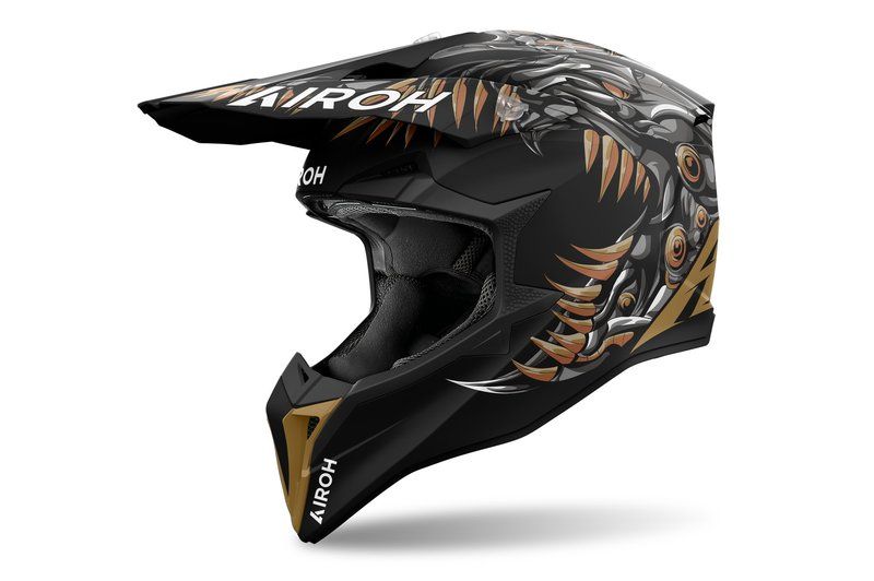 Kask AIROH WRAAAP CYBORG MATT czarny 2XL