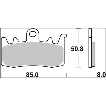 Klocki hamulcowe BREMBO KH630 czerwone