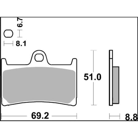 Klocki hamulcowe BREMBO KH380 czerwone