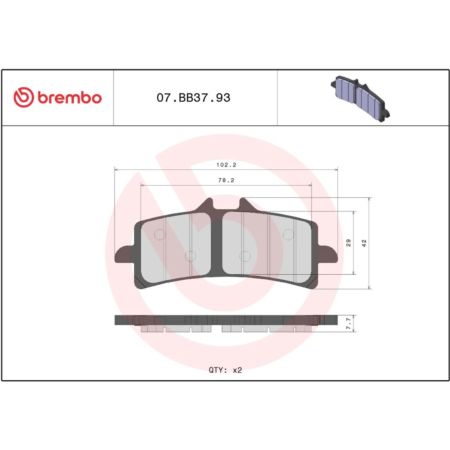 Klocki hamulcowe BREMBO APRILIA RSV1000 RSV4R