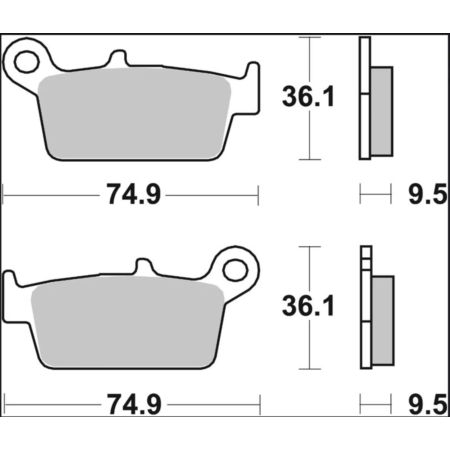 Klocki hamulcowe BREMBO HONDA CA125 REBEL