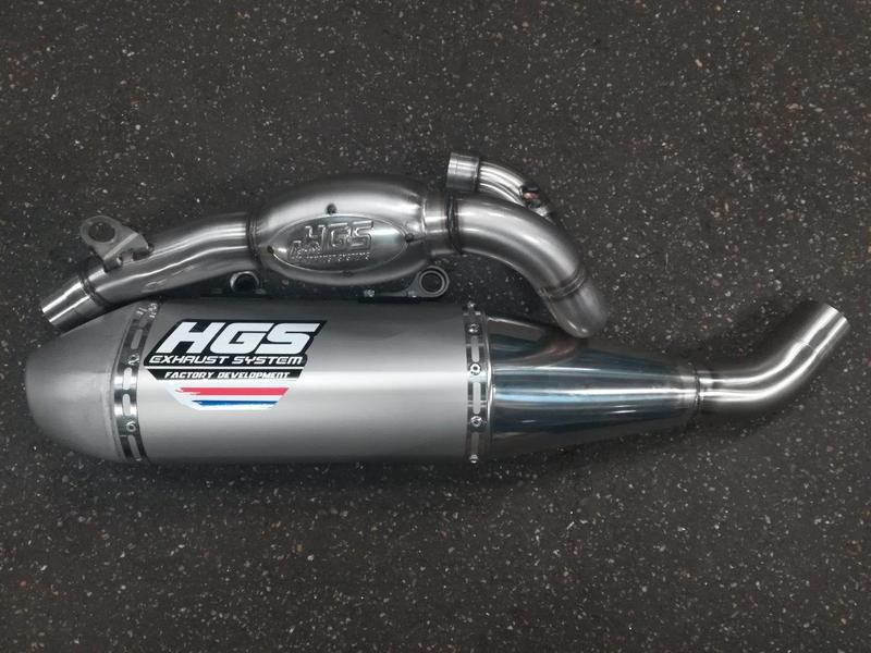 Kompletny układ wydechowy HGS TRIUMPH TF 250 X