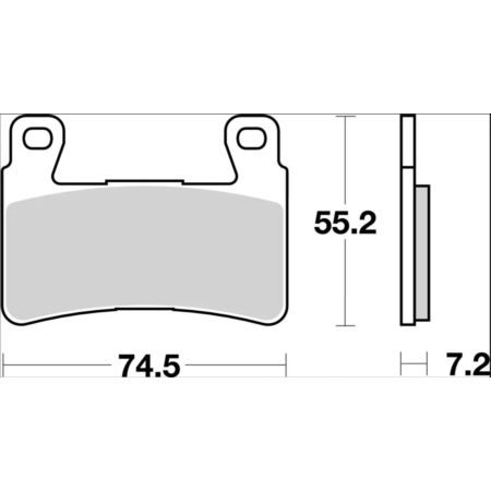 Klocki hamulcowe BREMBO CARBON HONDA CB 1100