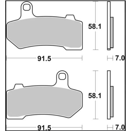 Klocki hamulcowe BREMBO SINTER SA HARLEY FLHR 1584