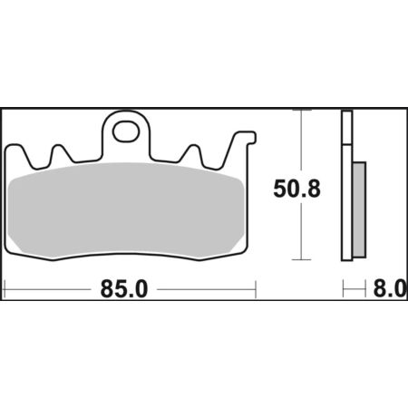 Klocki hamulcowe BREMBO XTRA SR APRILIA CAPONORD