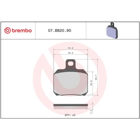 Klocki hamulcowe BREMBO GENUINE APRILIA ETV 1000