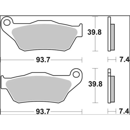 Klocki hamulcowe BREMBO CARBON MBK SKYCRUISER 125
