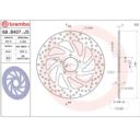 Tarcza hamulcowa BREMBO ORO PIAGGIO X10 125 I.E.