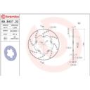 Tarcza hamulcowa BREMBO ORO DERBI BOULEVARD 50