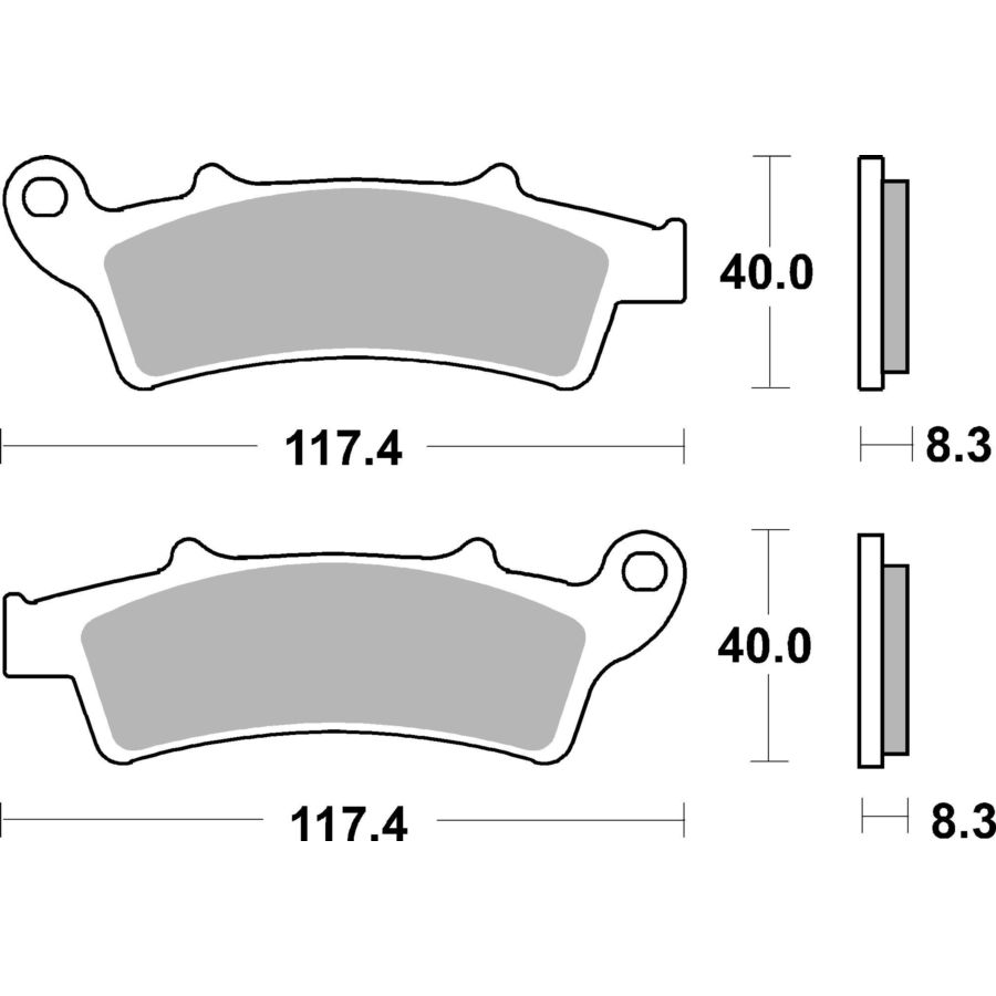 Klocki hamulcowe BREMBO SINTER XS APRILIA ATLANTIC