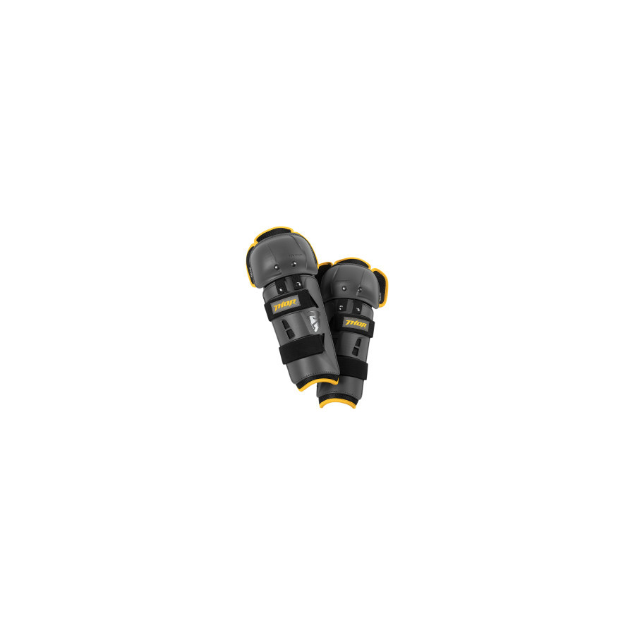 Nakolanniki THOR youth sector gp charcoal/yellow