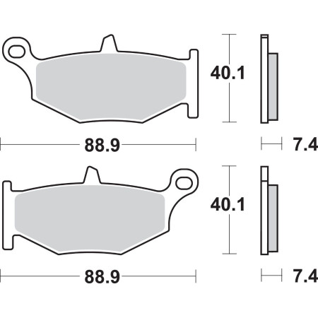 Klocki hamulcowe KH419 street sinter