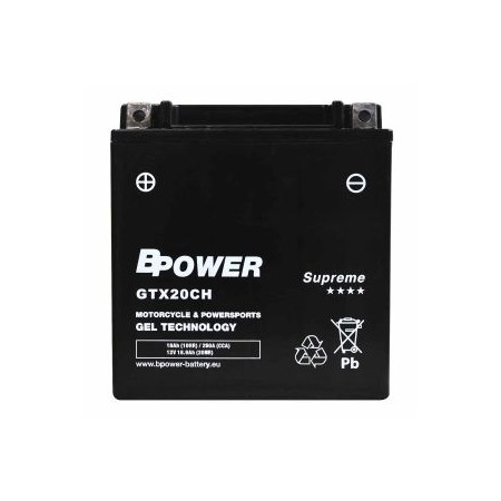 AKUMULATOR TUBORG YTX20CH-BS 18.9Ah 280A ŻELOWY
