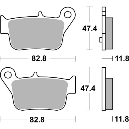Klocki hamulcowe SBS SCOOTER AEON ELITE 400