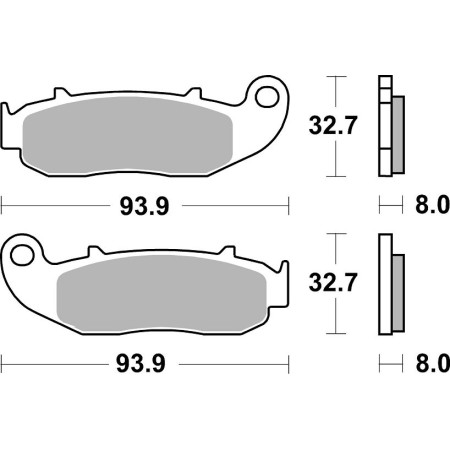 Klocki hamulcowe SBS STREET GAS GAS MC 65