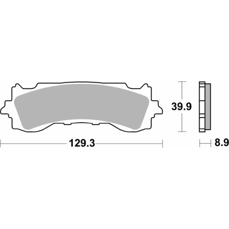 Klocki hamulcowe KH717 SBS STREET HONDA GL1800
