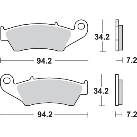 Klocki hamulcowe SBS STREET HARLEY FLD 1690