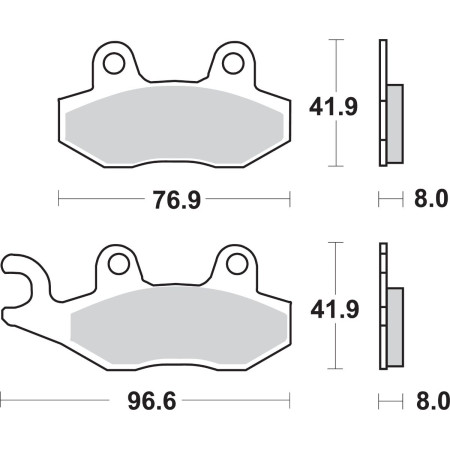 Klocki hamulcowe SBS STREET EXCEL YAMAHA BT 1100