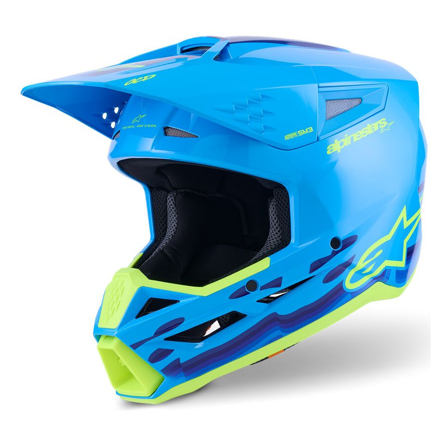 Kask ALPINESTARS SUPERTECH M3 FORCE cyan XL