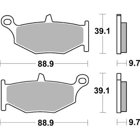 Klocki hamulcowe SBS RACING BMW K 1200