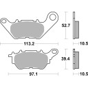Klocki hamulcowe SBS SCOOTER CERAMIC DAELIM S 300