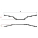 Kierownica NEKEN K-BAR 28,6MM BLK/WH GAS GAS EC