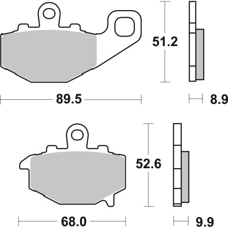 Klocki hamulcowe SBS KH192 Street ceramiczny