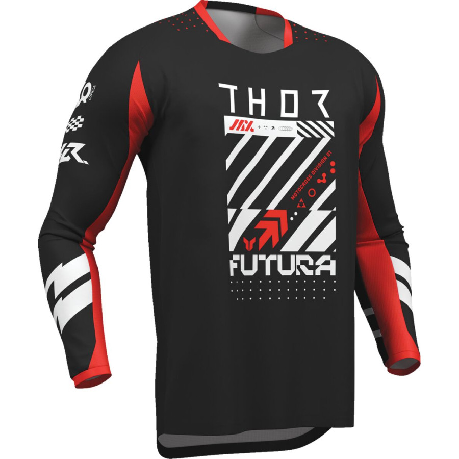 Bluza THOR LAUNCHMODE FUTURA BK/RD S
