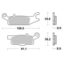 Klocki hamulcowe SBS SINTER YAMAHA GRIZZLY 550