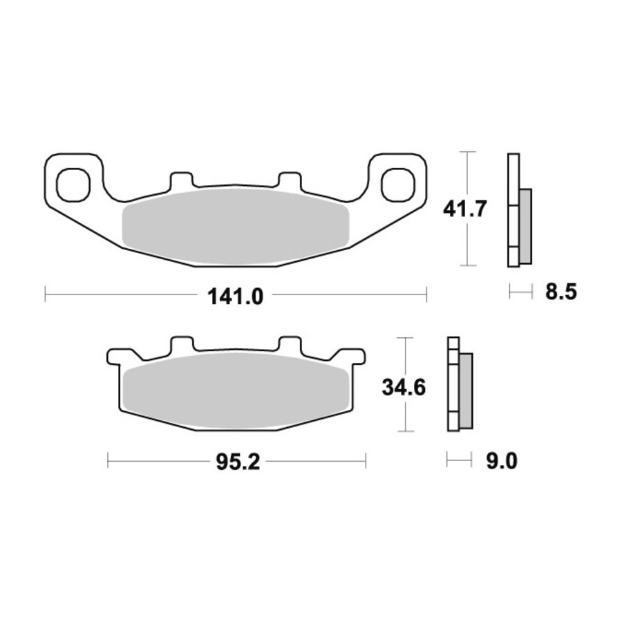 Klocki hamulcowe SBS SINTER KAWASAKI ER-5