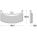 Klocki hamulcowe SBS CERAMIC HONDA CBX550