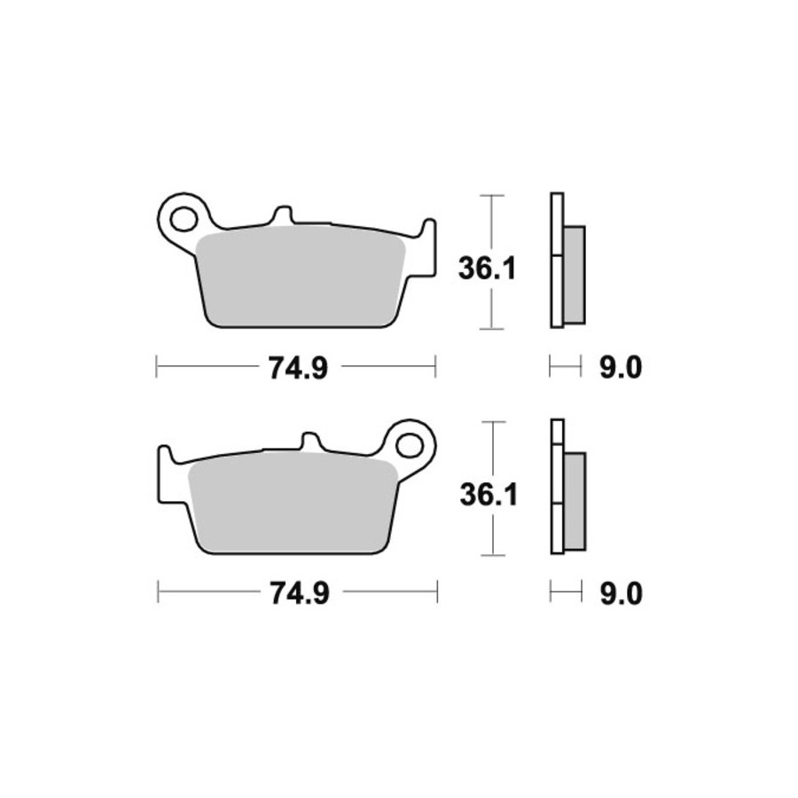 Klocki hamulcowe SBS CERAMIC 