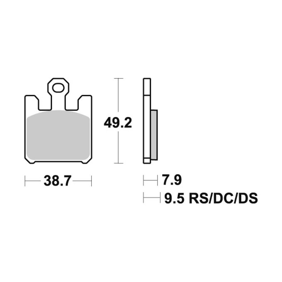 Klocki hamulcowe SBS DUAL CARBON DERBI MULHACEN