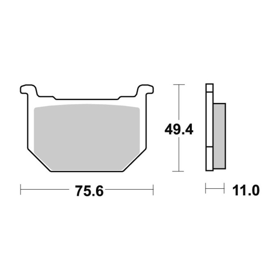 Klocki hamulcowe SBS CERAMIC SUZUKI GN250