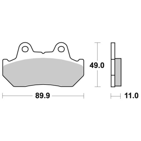 Klocki hamulcowe SBS SINTER HONDA CBR1000F