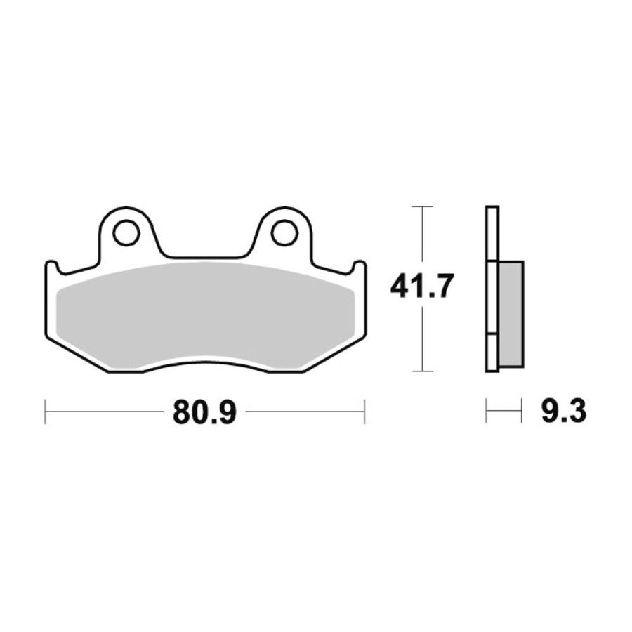 Klocki hamulcowe SBS CERAMIC YAMAHA RAPTOR 700